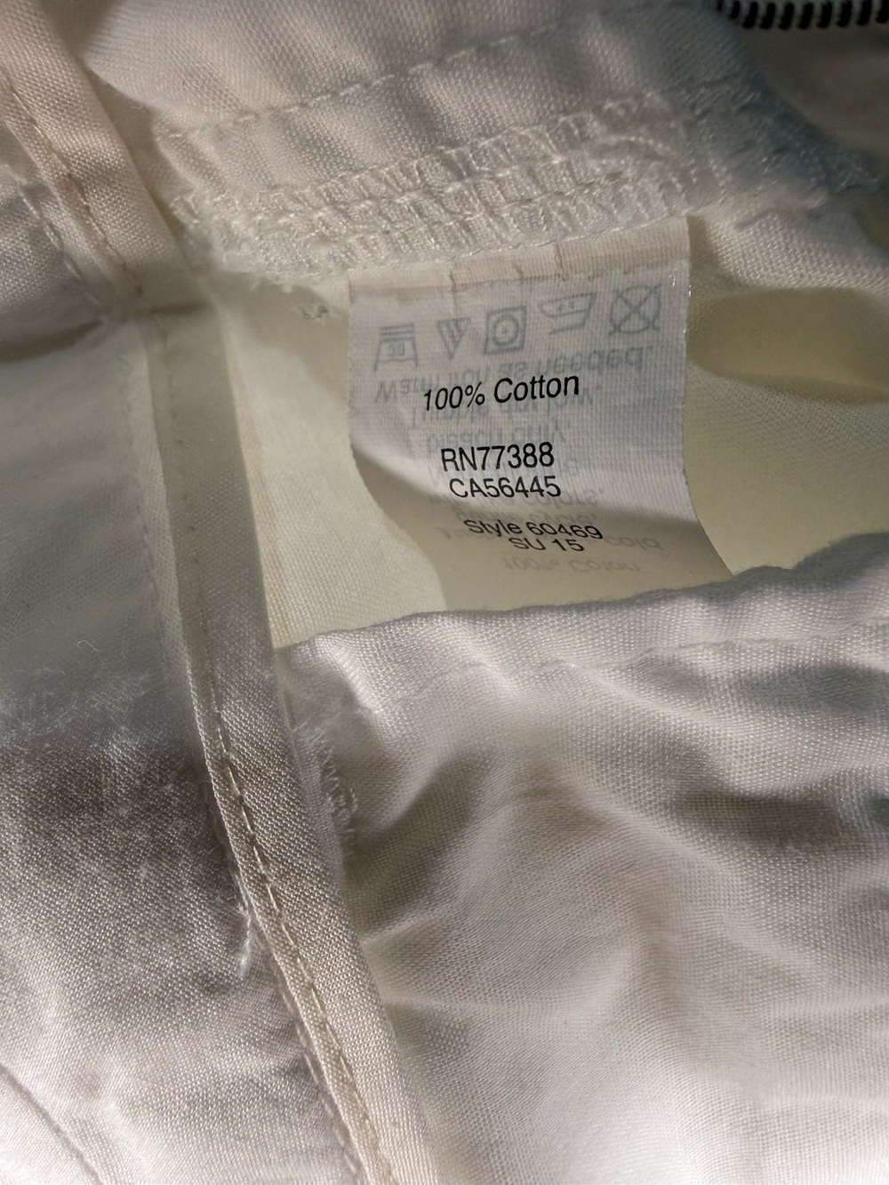 J. Crew Size 4 Broken-In Chino Shorts White 100% Cotton Women's Casual Summer - Picture 3 of 8